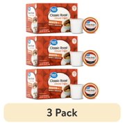 (3 pack) Great Value Classic Roast Ground Coffee Pods, 12 Count