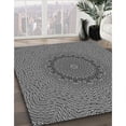thumbnail image 2 of Ahgly Company Indoor Square Patterned Gray Wolf Gray Area Rugs, 4' Square, 2 of 6
