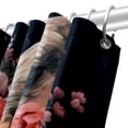 thumbnail image 5 of Floral Animal Waterproof Shower Curtain Set with Hooks - Printed Bathroom Decoration - 3 Piece Curtain Set, 5 of 5