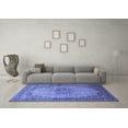 thumbnail image 3 of Ahgly Company Indoor Square Persian Blue Traditional Area Rugs, 5' Square, 3 of 4