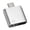 Silver, variant on Double Port USB C To 3.5mm and Type C Charging Adapter with Fast Charging Funtion Suitable for Smartphones Tablets
