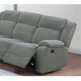 thumbnail image 5 of Modern Smoke Fur-Like Corduroy 2pc Reclining Sofa Set 83"x37"x41"H for Living Room, 5 of 15