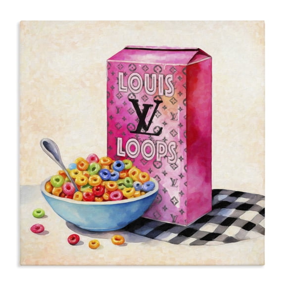Stupell Industries Fashion Loops Cereal Canvas Wall Art, design by Grotto Studios