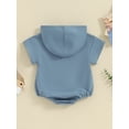 thumbnail image 4 of Bagilaanoe Newborn Baby Boy Girl Rompers Short Sleeve Hood Bodysuits 3M 6M 12M 18M Infant Summer One Piece Jumpsuit, 4 of 9