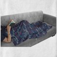 thumbnail image 6 of Bicycle Soft Flannel Fleece Throw Blanket, City Race and Girls Bike Sketches in Different Colors Retro on Blue Background, Cozy Plush for Indoor and Outdoor Use, 50" x 60", Multicolor, by Ambesonne, 6 of 6