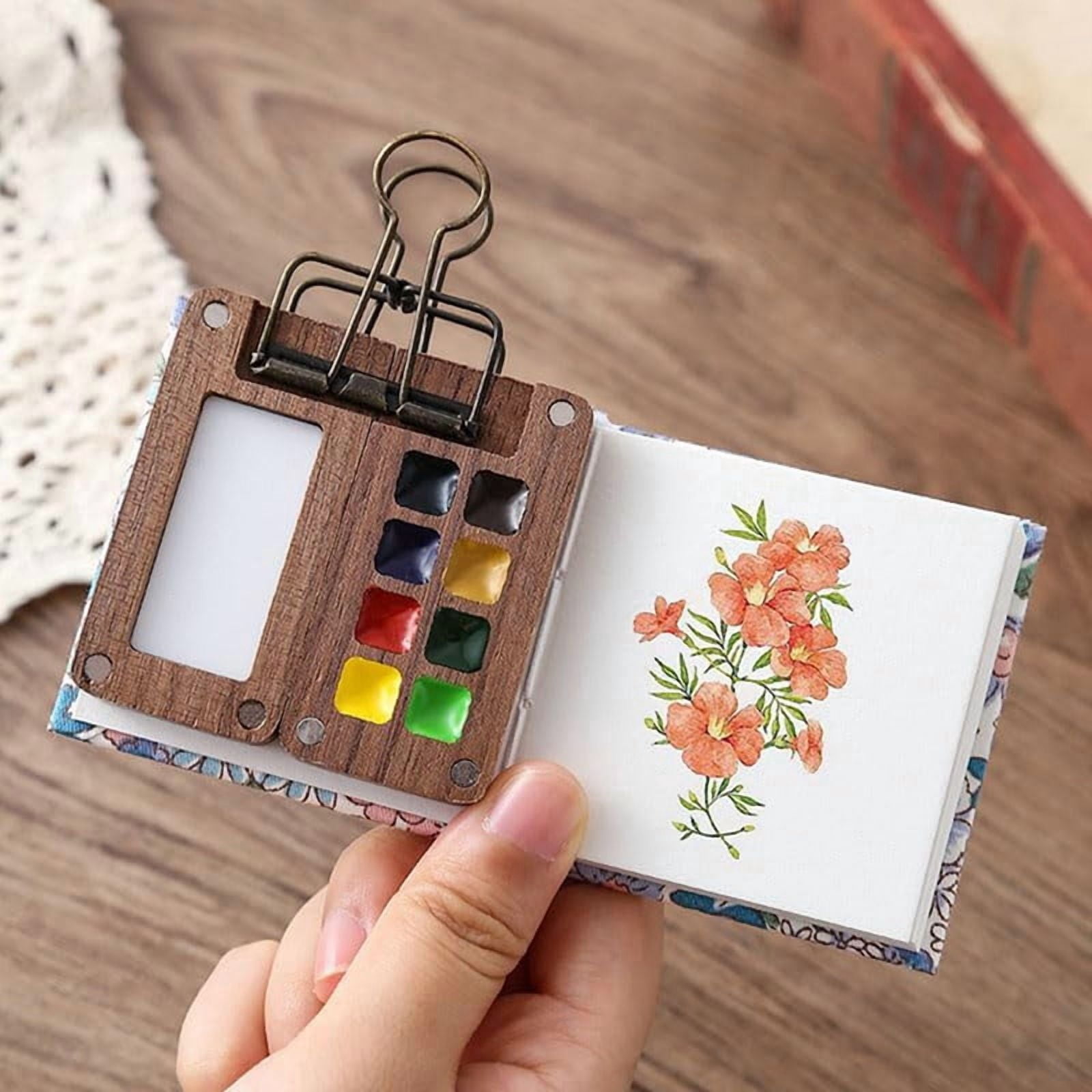 2X Travel Paint Palette, Mini Watercolor Paint Set, Portable Paint Palette for Travel, Watercolor Paint Palette