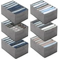 thumbnail image 1 of Pack of 6 drawer organization system wardrobe cupboard organiser, 1 of 5