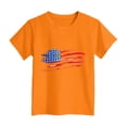 thumbnail image 4 of TOWED22 Girls USA Flag Shirts 4th of July T-Shirts Patriotic Tee Tops Short Sleeve Toddler Kids 2-8 Years(Orange,9-10 Y), 4 of 4