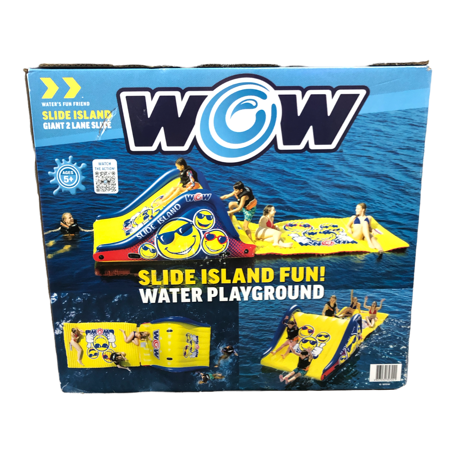 WOW Sports Floating Island Slide And Water Walkway Combo, Blue ...