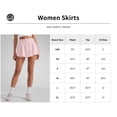 thumbnail image 4 of CRZ YOGA Ruffle Skirt Athletic Shorts for Women High Waisted Flowy for Workout Tennis with Zip Pocket, 4 of 4
