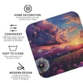 thumbnail image 3 of Kdxio Dreamy Dandelion Sunset Funny Coasters,4 Pcs Leather Coasters,Housewarming Gifts,Protect Furniture from Water Marks Scratch and Damage, 3 of 6