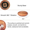 thumbnail image 4 of cm Turntable Acacia Wood Lazy Susan Organizer 'Rotating Wooden Spice Rack Organizer for Kitchen Countertop Cabinet Pantry Table Organization, 4 of 8