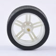 thumbnail image 3 of 2 Pcs Pneu en Caoutchouc TT Roue de Voiture Modèle RC Jouet 1 1, 3 of 8