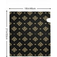 thumbnail image 3 of Gold and Black Floral Ornament Mail Box Cover Magnetic Anti-UV 100% Polyester Standard Size 18" X 21" Oxford Garden,Postbox Letterbox Cover, 3 of 6