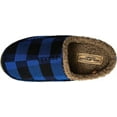 thumbnail image 4 of DEER STAGS Mens Blue Plaid Shock Absorption Comfort Slipperooz Round Toe Platform Slip On Slippers Shoes 10 M, 4 of 8