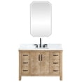thumbnail image 2 of Javier 48" Bath Vanity in Spruce Antique Brown with White Grain Stone and Mirror, 2 of 19