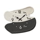 thumbnail image 3 of Reloj de pared decorativo, moderno, colgante y silencioso. Blanco y negro, 3 of 9
