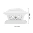 thumbnail image 4 of Solar Deck Lights Post Lamp Fences for Outdoor Yard Decor Garden Decorate White Plastic, 4 of 6
