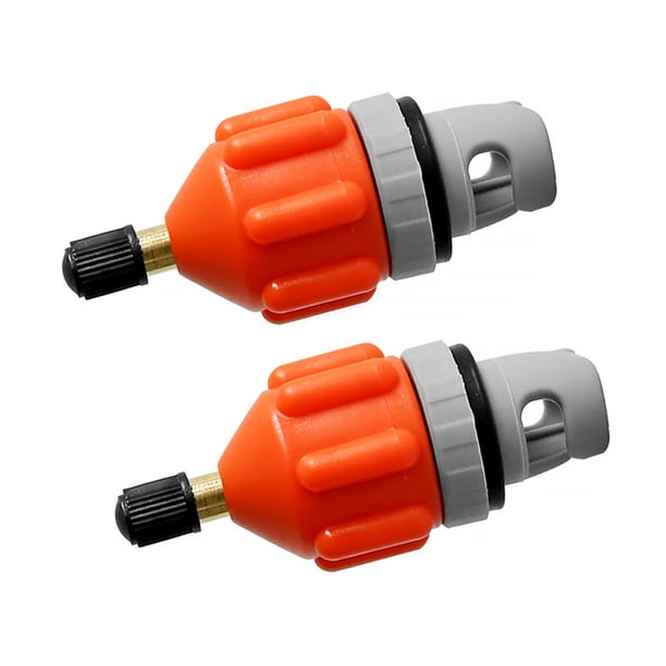 Adaptador de bomba de SUP Kenally inflable con válvula de aire de cobre y goma negro Naranja