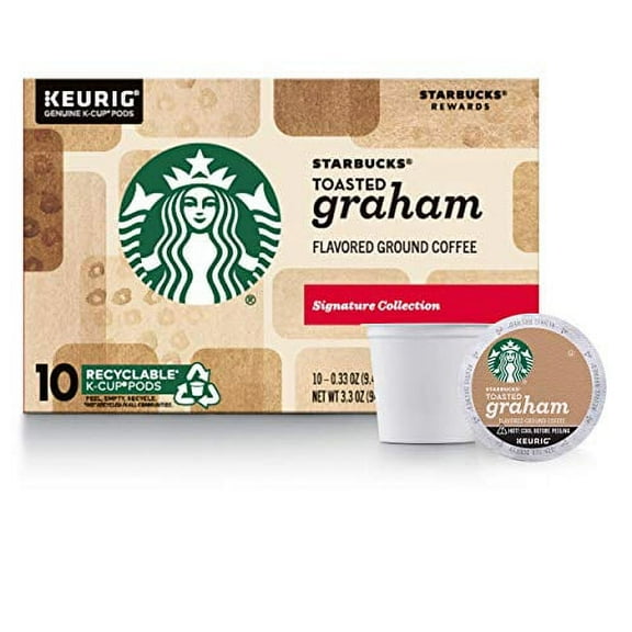 Toasted Graham Flavored Ground Coffee K-Cup Pods (10 Count Box)