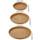 thumbnail image 3 of Juego de 3 bandejas redondas de plástico con veta de madera | Bandeja multiusos para servir comidas, té, café y pasteles | Bandejas para servir en casa y cafetería Ins Style, 3 of 5
