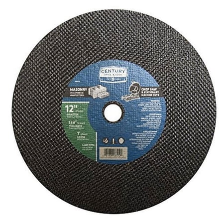UPC: 0081838085124 | Century Drill & Tool 8512 Type 1A Abrasive Blade – 12 x 0.125 x 1 in.