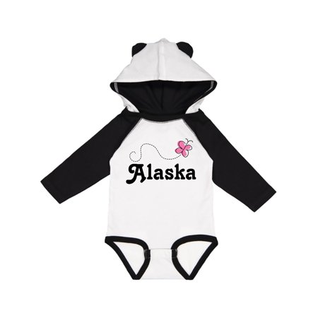 

Inktastic Alaska Butterfly Gift Baby Girl Long Sleeve Bodysuit