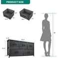 thumbnail image 3 of DEXTRUS 5 Drawers Fabric Storage Tower for Adult for Bedroom, Living Room, Closets, Black, 3 of 7