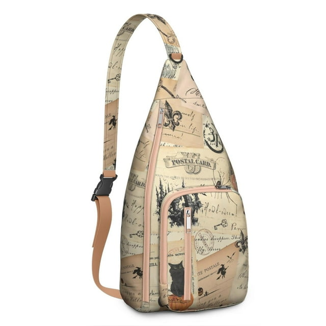 Trip Essentials Sling Backpack - Compact Lightweight Shoulder Bag for Vacation & City Exploration, Fashionable Anti-Theft Design