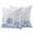 Blue, variant on Palm Trees Outdoor Pillow Covers 18"x18" Set of 2,Waterproof Throw Pillow Covers for Patio Furniture,Blue Tropical Plants Summer Forest Scenery Decorative Cushion Pillowcases for Garden Couch Sofa