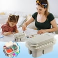 thumbnail image 3 of JGJJUGN Multi-Use Paint Brush Basin Set, Artist Cleaner Cup, Paint Washer with Palette Box, Color Mixing Tray, 3-in-1 Sketching Supplies for Watercolor, Oil, Acrylic, Gouache Painting, 3 of 9
