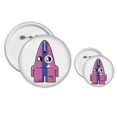 thumbnail image 1 of Universe Alien Striped Purple Monster Pins  Badge Button Design Kit Craft Sets, 1 of 3