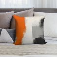 thumbnail image 6 of Orange And Grey Abstract Art Artwork Pillow Covers,Orange And Grey Abstract Art Artwork Throw Pillow Covers 18"×18" ,Living Room Sofa Couch Pillow Covers,Decorative Pillow Covers, 6 of 7