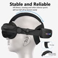 thumbnail image 2 of PECHAM RGB Battery Head Strap Fit for Meta/Oculus Quest 3/3S, 12000mAh Adjustable VR Headset Elite Strap for Enhanced Comfort and Play Time - Black, 2 of 8