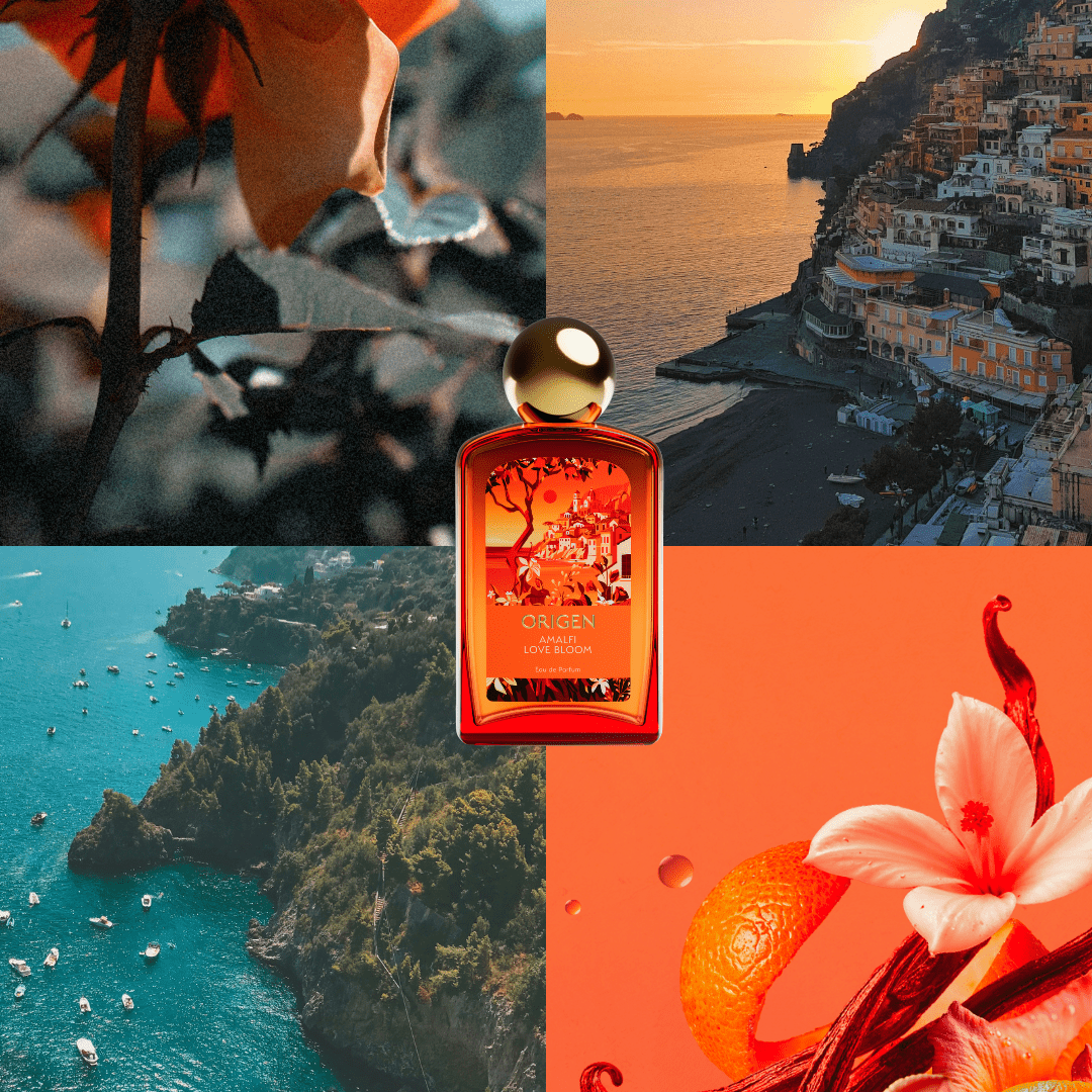 Origen Amalfi Love Bloom Eau de Parfum, a Cozy and Comforting Floral Fruity Fragrance for Women, 3.3 oz