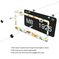 thumbnail image 4 of Watercolor Butterflies License Plate Frames for Women Men Car Plate Holder Cover Metal Tag Aluminum Car Accessories Front Rear Plate Decor, 4 of 6
