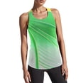 thumbnail image 3 of Gym Tank Tops Woman Sleeveless Cropped Tank Tops Scoop Neck Basic Undershirt Yoga Running Shirts for Women Plus Size Gym Clothes (Green,M), 3 of 6