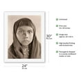 thumbnail image 2 of Qahatika Child - The North American Indians - Vintage B&W Photograph by Edward S. Curtis c.1907 - Fine Art Rolled Canvas Print 20in x 26in, 2 of 4