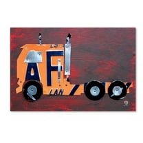Trademark Fine Art 'Semi Truck' Canvas Art by Design Turnpike