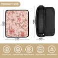 thumbnail image 4 of Hair Tool Organizer Bag with Heat Resistant Mat Removable Travel Storage Case for Hot Air Brushes Curling Irons Pink Flowers, 4 of 8