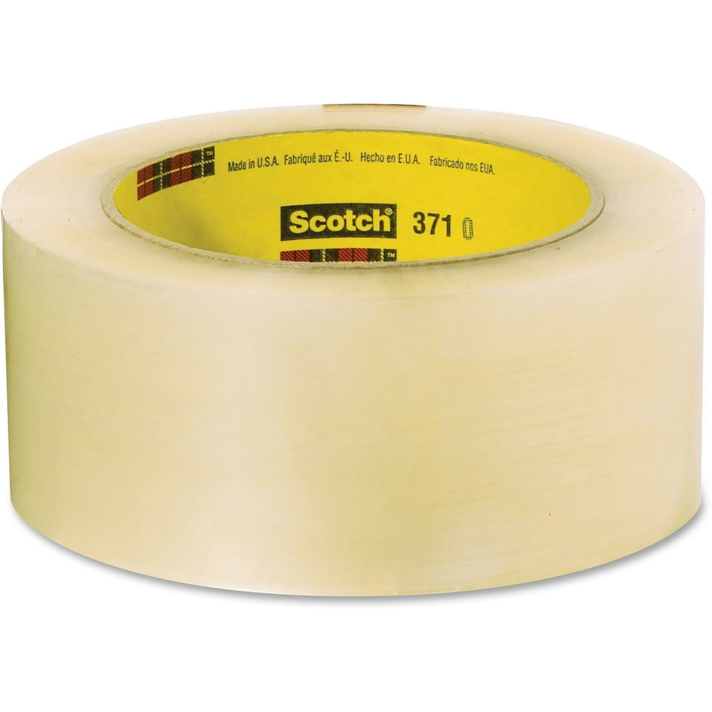 Scotch BoxSealing Performance Tape 371, Clear, 24 / Carton (Quantity