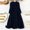 *Navy, variant on ClodeEU Women's Plus Size V Neck Crinkle Rayon Knee Length Dress,Casual Trendy Long Dress Light Blue,Womens Plus XL