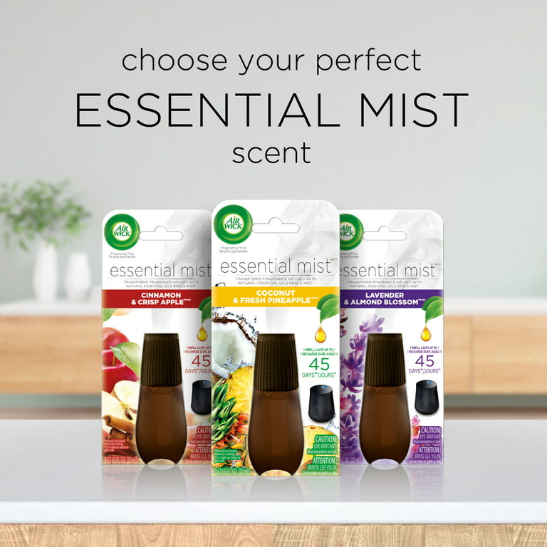 Air Wick Essential Mist Refill, 1 ct, Mandarin and Sweet Tangerine,  Essential Oils Diffuser, Air Freshener