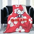 thumbnail image 6 of Hello Kitty Throw Blanket, Cozy Flannel Blankets For Boys Girls, Super Soft Warm Blanket For Couch Sofa Bed, 6 of 9