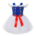 thumbnail image 4 of Disfraz de marinero de la marina para niños, vestidos de cosplay de Halloween para niñas, ropa de fiesta de carnaval, vestido de princesa con tutú elegante, sombrero y guantes, 4 of 5