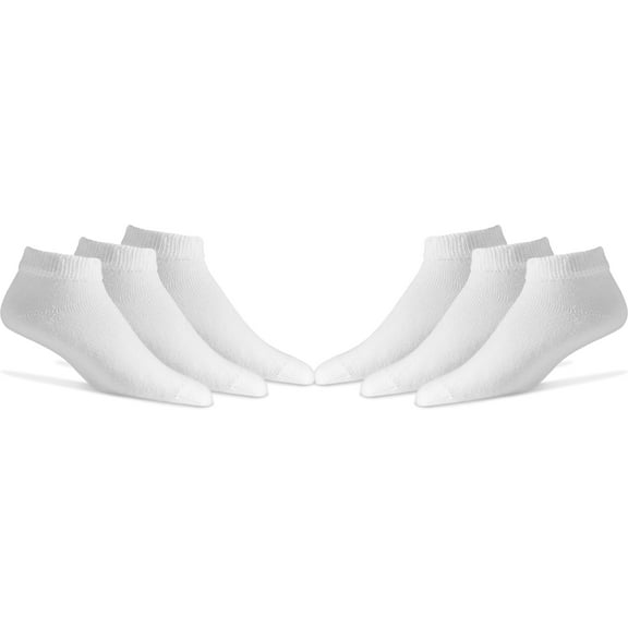 Physician's Choice Diabetic Low Cut Ankle Comfy Socks, Comfortable Seamless Breathable Socks for Unisex, White Color, 9 - 11 Size Pack of 12 Pair Made in USA