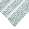 thumbnail image 5 of Mineral Spring Spa Luxe Stripe Polyester Tufted Bath Rug, Teal Stone, 17" x 24", 5 of 7