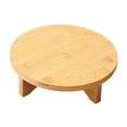thumbnail image 3 of Soporte para maceta de madera multifuncional redondo decorativo para el hogar, escritorio Diámetro de 19.3 cm, 3 of 9