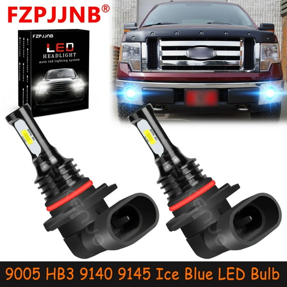 FZPJJNB 9005 9140 9145 for Ford F150 F250 F350 Super Duty Ice Blue Led Fog Light Bulb,HKL,C07