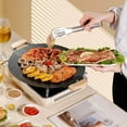 thumbnail image 3 of Non Stick Round Baking and Grill Pan for Korean BBQ Indoor Cooking Multifunctional Kitchen Camping Use, 3 of 3